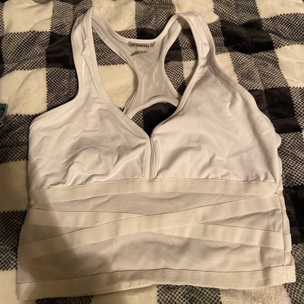 Large forever 21 crop top